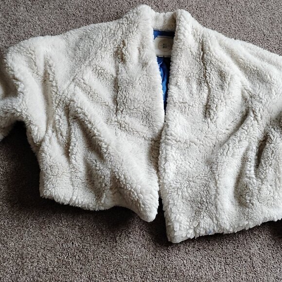 Anthropologie Hei Hei white teddy coat warm and cozy size XL - Picture 3 of 11